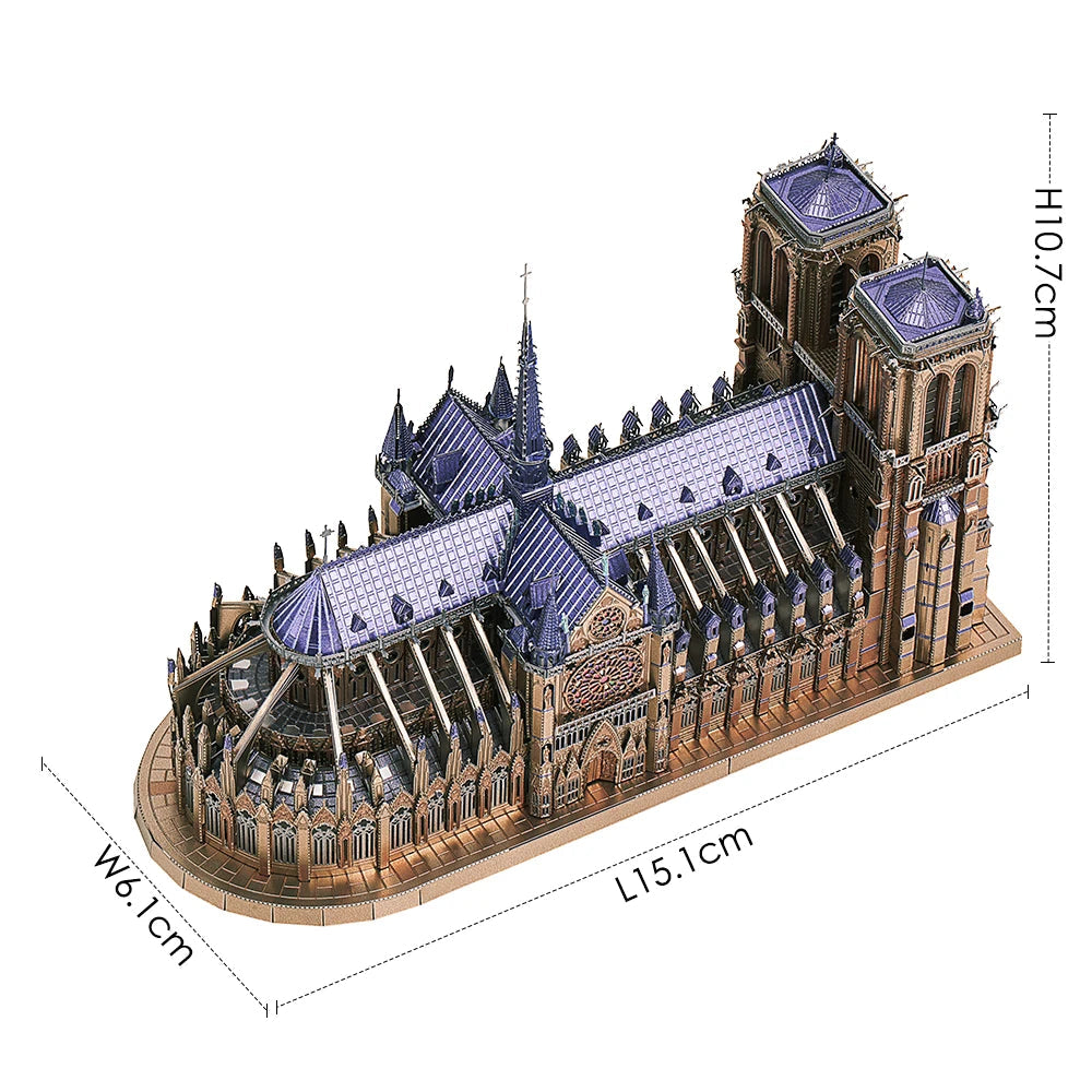 Puzzle 3d Notre Dame De Paris Metal