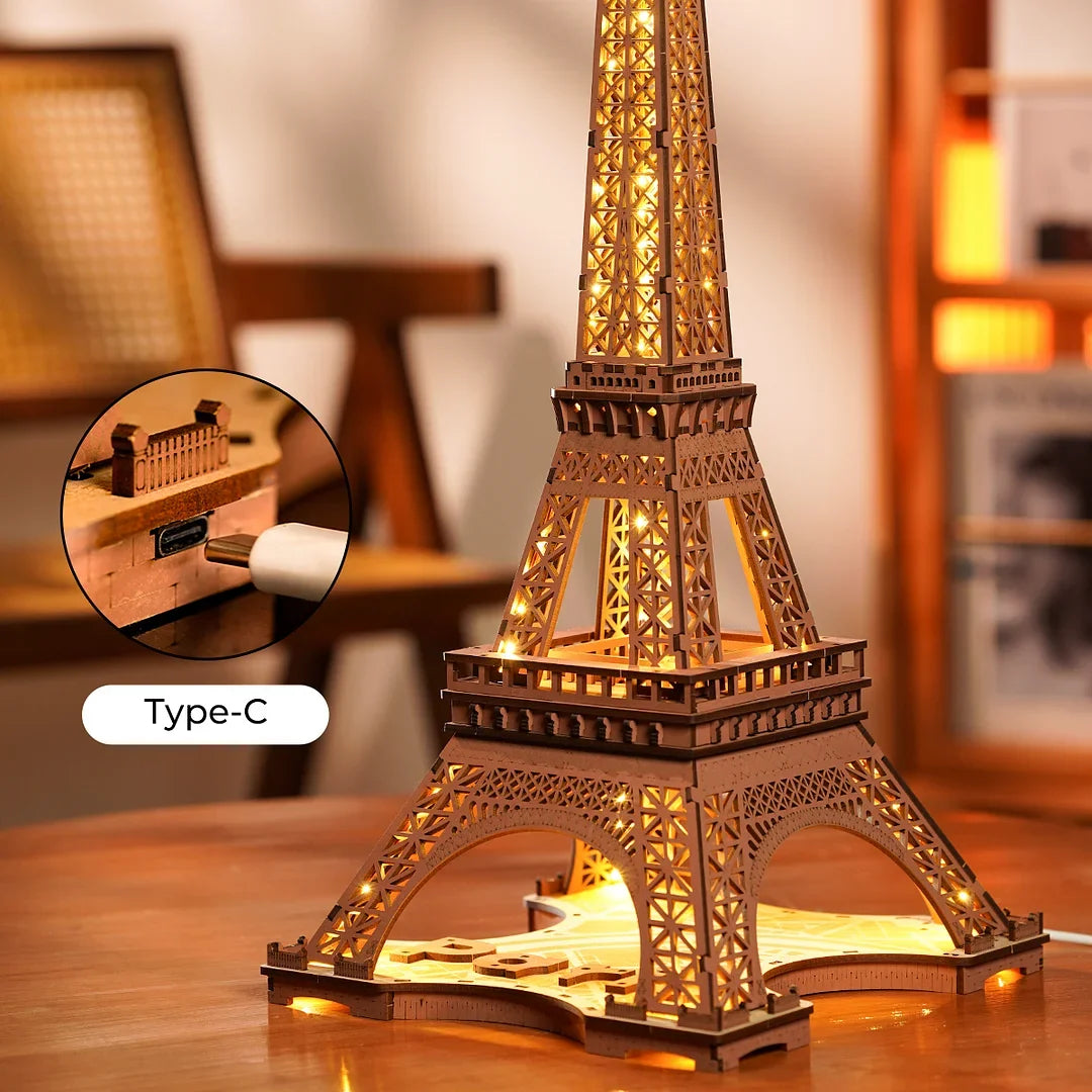 Tour Eiffel 3d Puzzle Lumineux