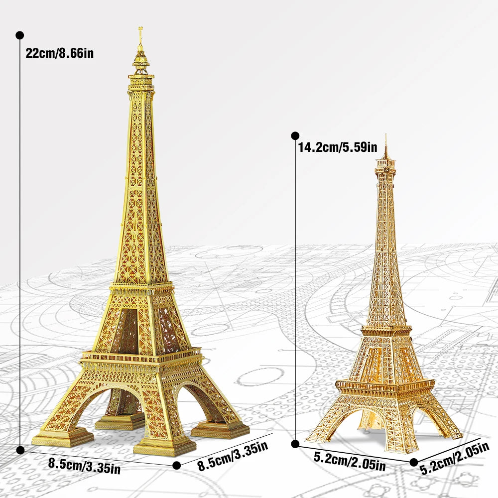 Puzzle 3d Tour Eiffel En Metal