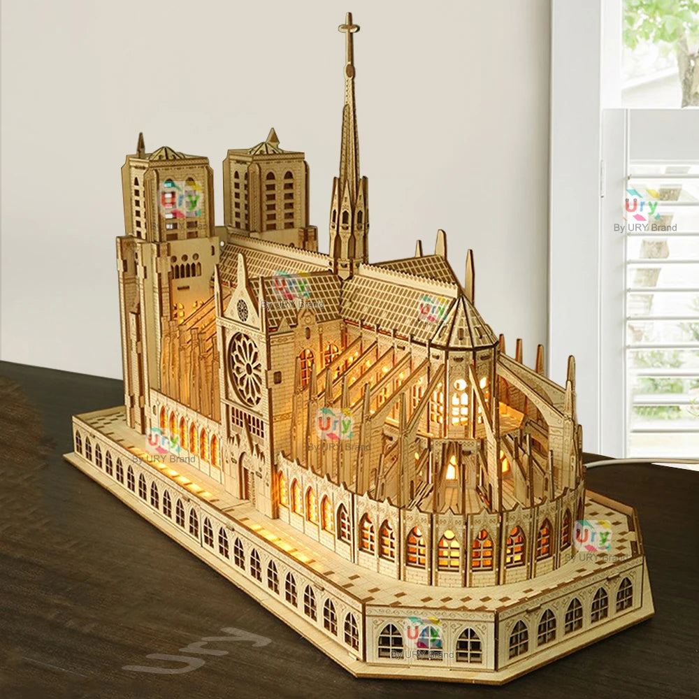 Puzzle 3d Bois Notre Dame De Paris