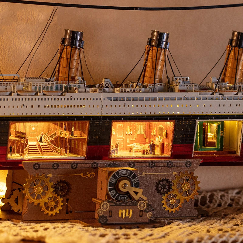 Puzzle 3d Titanic Metal Illuminé