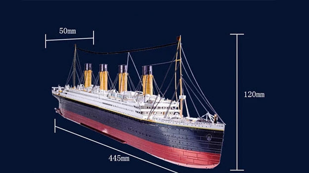 Puzzle 3d Titanic Metal Illuminé