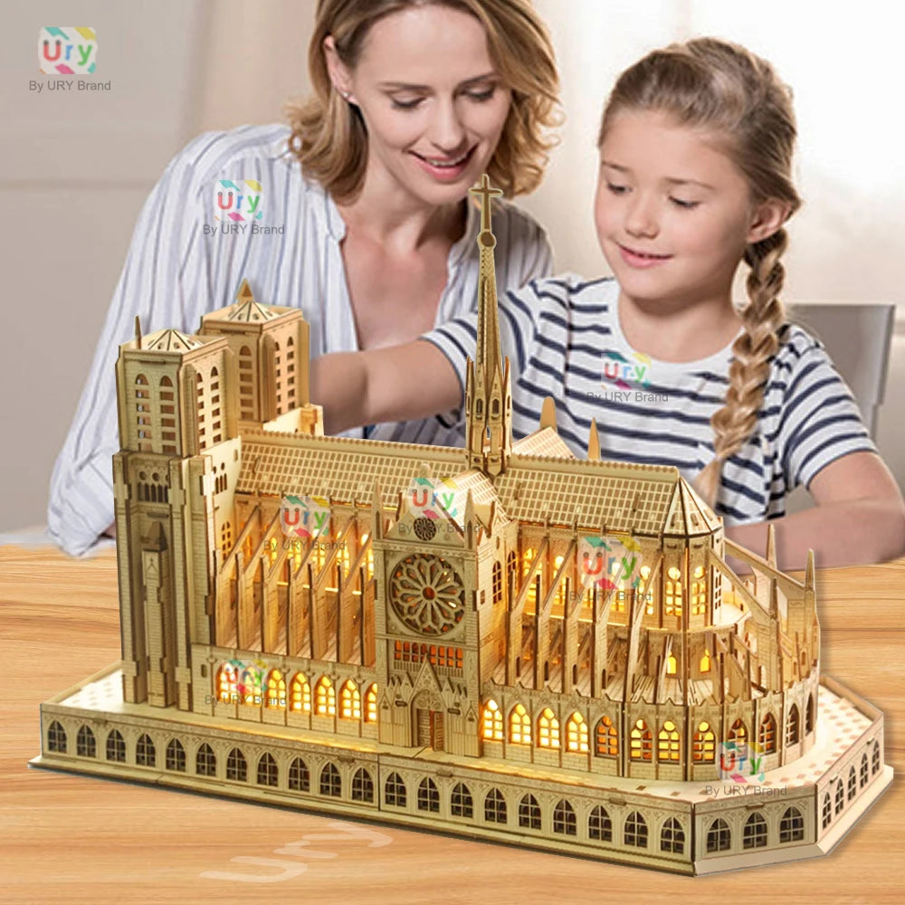 Puzzle 3d Bois Notre Dame De Paris