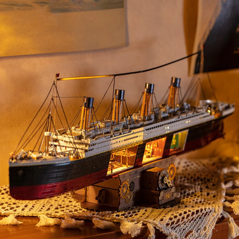 Puzzle 3d Titanic Metal Illuminé