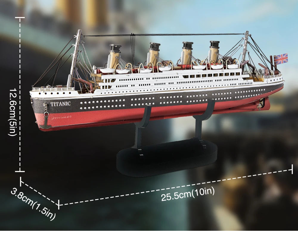 Puzzle 3d Titanic Metal