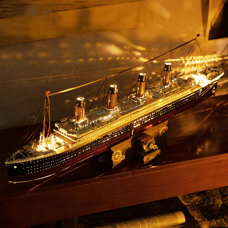 Puzzle 3d Titanic Metal Illuminé